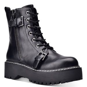 Arriele Lug Sole Side-Zip Booties,